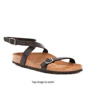 Birkenstock Daloa Ankle Strap Sandals Black.